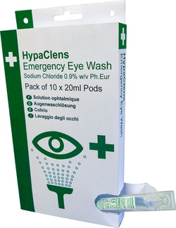 Safety First Aid&nbsp;HypaClens Emergency Eye Wash Dispenser, 10 x 20 mL Pods